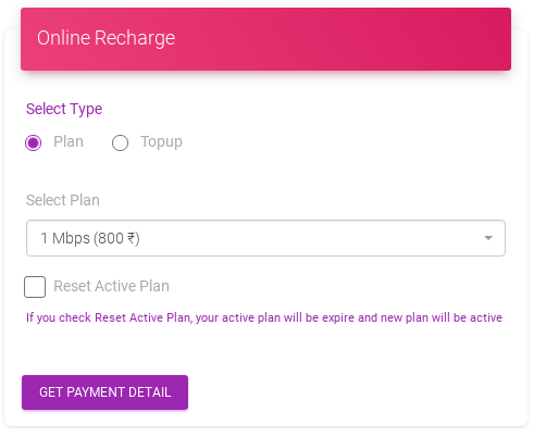 Client Portal Online Recharge